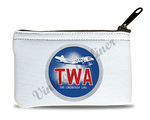 TWA DC-2 Lindberg Line Bag Sticker Rectangular Coin Purse