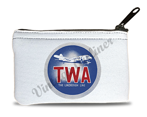 TWA DC-2 Lindberg Line Bag Sticker Rectangular Coin Purse