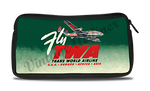 TWA 1950's Fly TWA Bag Sticker Travel Pouch
