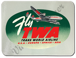 TWA Fly TWA Bag Sticker Glass Cutting Board