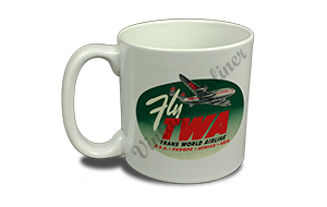 TWA FLY TWA Bag Sticker Coffee Mug