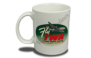 TWA Vintage Fly TWA Bag Sticker  Coffee Mug