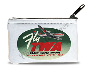 TWA Fly TWA Bag Sticker Rectangular Coin Purse