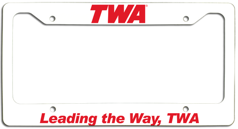 TWA - Leading the Way, TWA - License Plate Frame
