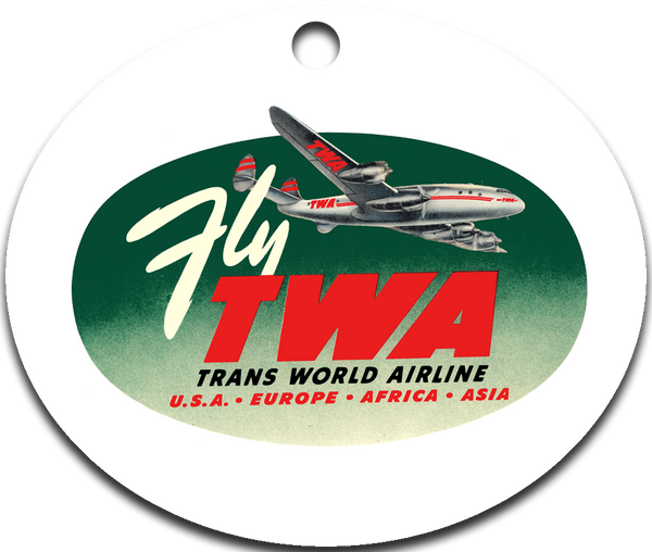 TWA 1950's Fly TWA Logo Ornaments | Airline Employee Shop