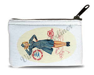 TWA Petty Girl Bag Sticker Rectangular Coin Purse