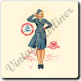 Sous-verre Petty Girl TWA