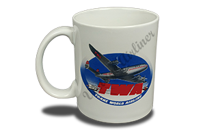 TWA Blue Connie Bag Sticker  Coffee Mug