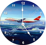 TWA 747 Wall Clock