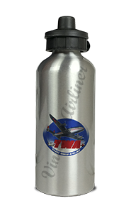 TWA Blue Connie Bag Sticker Aluminum Water Bottle