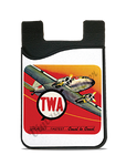 TWA 1930's Coast to Coast Bag Sticker Card Caddy