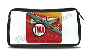 TWA 1930's Coast to Coast Travel Pouch