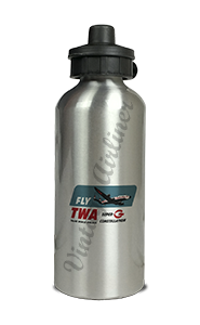 TWA Connie Super G Bag Sticker Aluminum Water Bottle