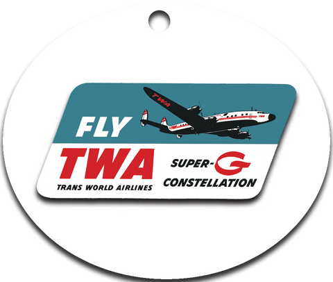 TWA Connie Super G Logo Ornaments