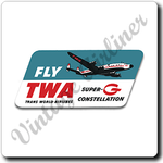 TWA Connie Super G Square Coaster