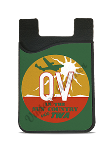 TWA 1940's-1950's QV in the Sun Country Vintage Bag Sticker Card Caddy
