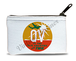 TWA QV in the Sun Bag Sticker Rectangular Coin Purse