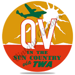 TWA QV in the Sun Round Coaster