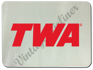 TWA Red Logo Glass Cutting Board