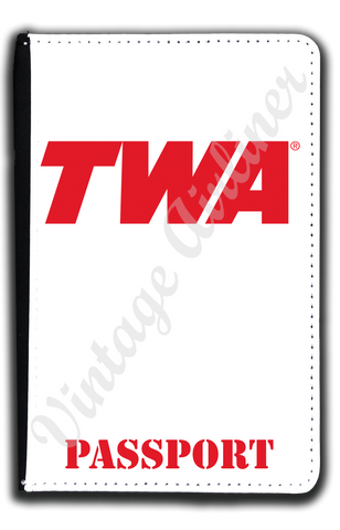 TWA Red Logo Passport Case