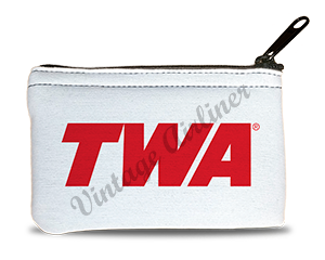TWA Red Logo Rectangular Coin Purse