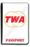 TWA Twin Globe Logo Passport Case