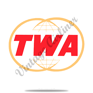 TWA Twin Globe Logo Round Coaster