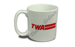 TWA Red Logo with Bars  Coffee Mug