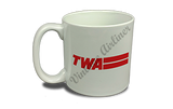 TWA Red Logo with Bars  Coffee Mug