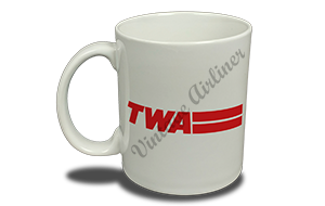 TWA Red Logo with Bars  Coffee Mug