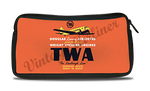 TWA 1930's DC-3 Wright Cyclone Bag Sticker Travel Pouch