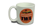 TWA Wright Cyclone DC-3 Bag Sticker  Coffee Mug