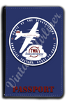 TWA Route of the Stratoliner 1940's Bag Sticker Passport Case