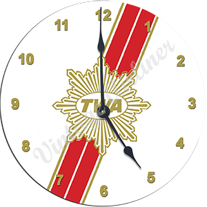 TWA Ambassador Service Logo Wall Clock
