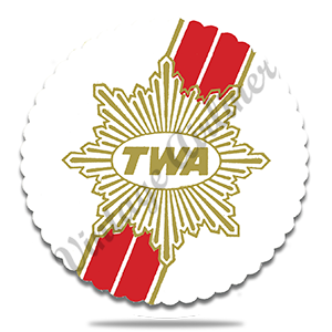 TWA Ambassador Badge Round Coaster