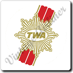 TWA Ambassador Badge Square Coaster