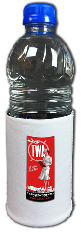 TWA 1940 Stewardess Timetable Cover Bag Sticker Koozie