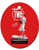 TWA 1950's Stewardess Ornament