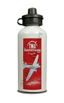 TWA 1930's Timetable Cover Aluminum Water Bottle