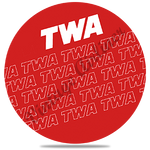 TWA 1980's Red Timetable Cover Round Coaster