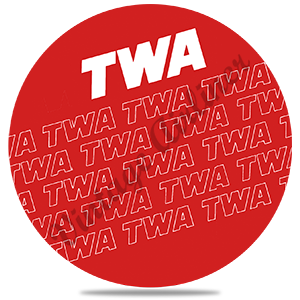 TWA 1980's Red Timetable Cover Round Coaster