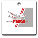 TWA 1947 Ticket Jacket Logo Ornaments