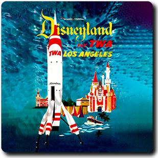 TWA Disneyland Square Coaster