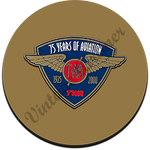 TWA 75 Years of Aviation Round Coaster