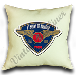 TWA 75 Years of Aviation Linen Pillow Case Cover
