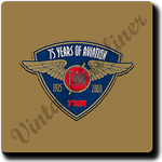 TWA 75 Years of Aviation Square Coaster