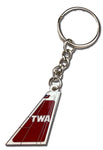 TWA Red Livery Tail Keychain