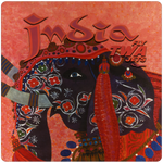 TWA India Travel Poster Square Coaster