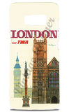 TWA 1960's London Big Ben Vintage Travel Poster Phone Case
