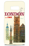 TWA 1960's London Big Ben Vintage Travel Poster Phone Case